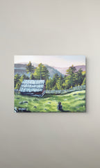 Where the trail ends (50cm x 40cm)