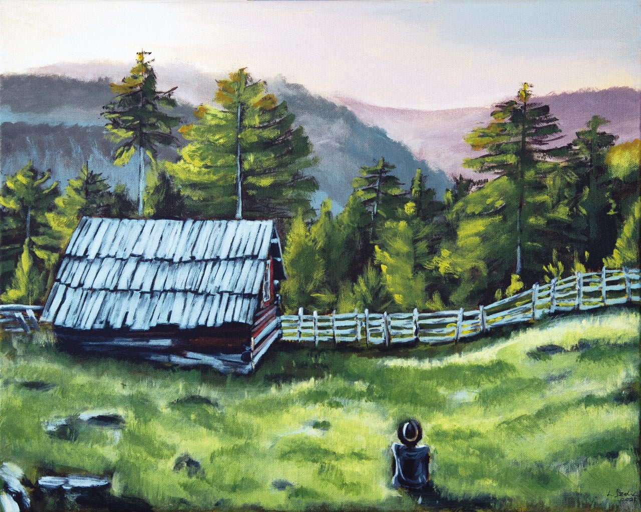 Where the trail ends (50cm x 40cm)