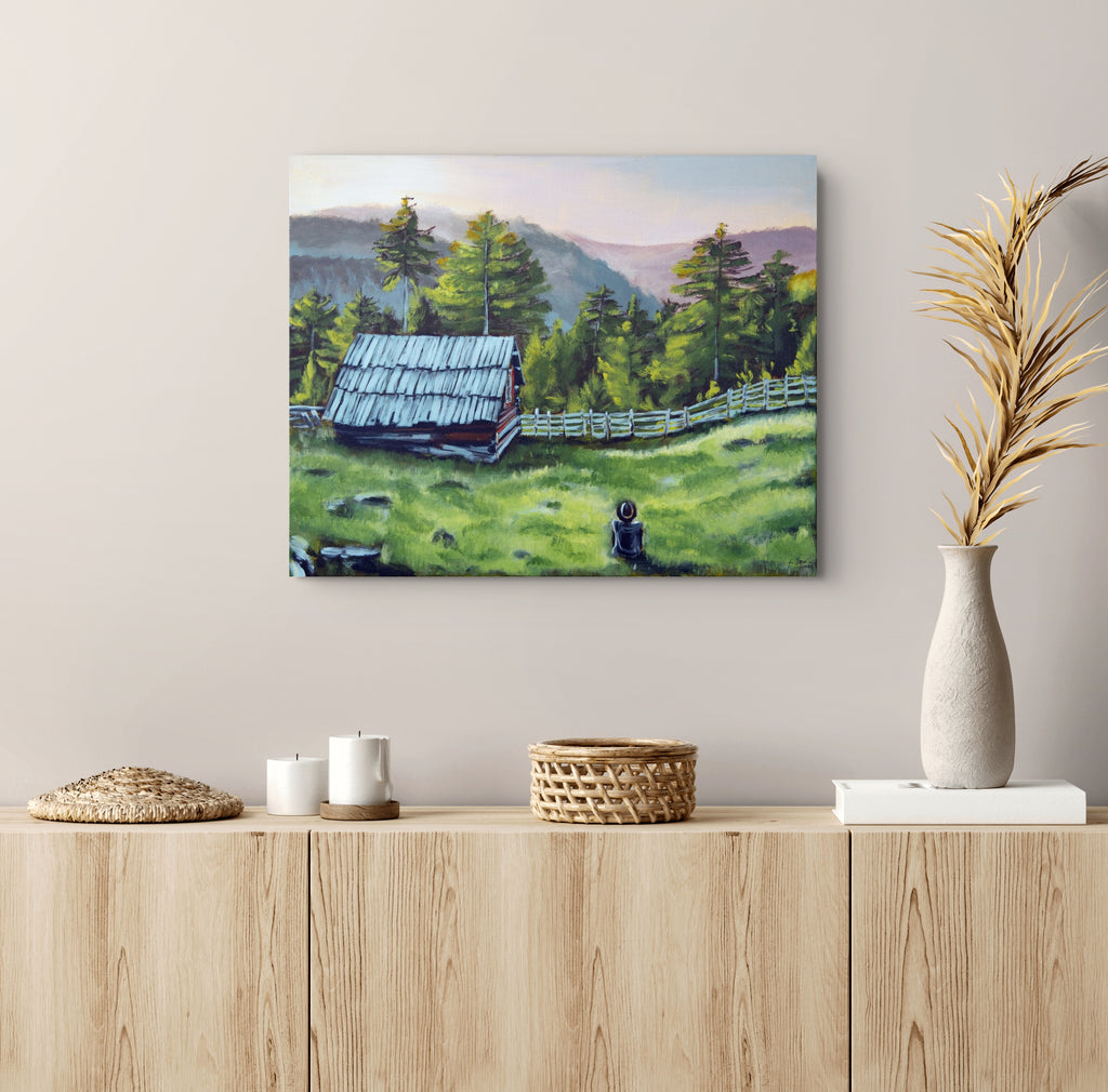 Where the trail ends (50cm x 40cm)