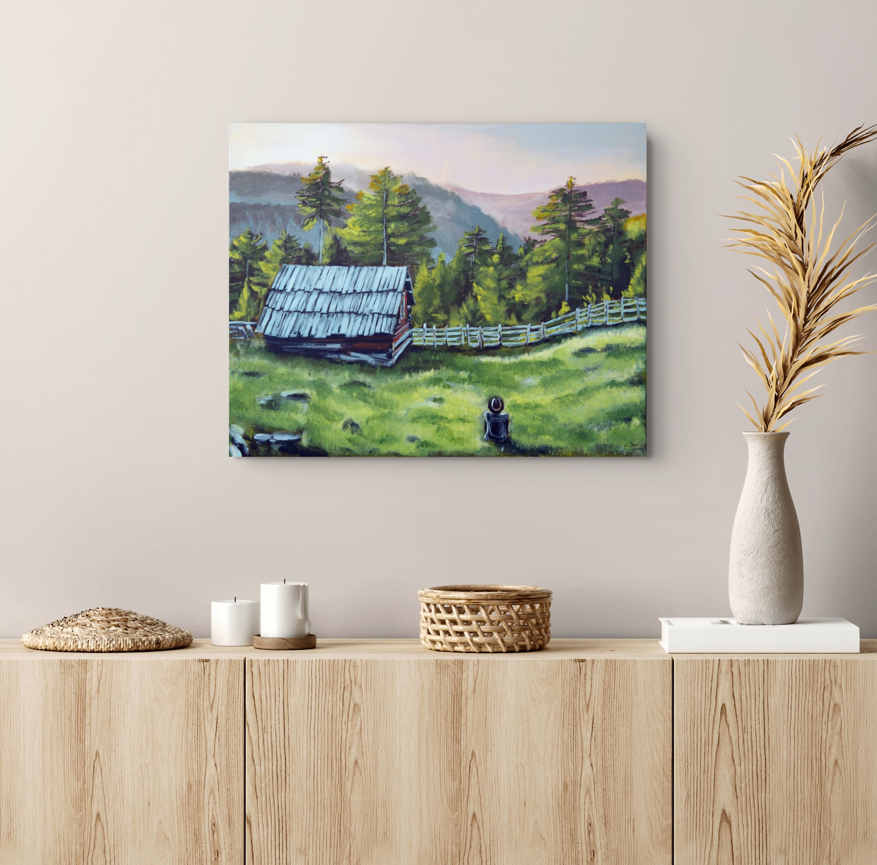 Where the trail ends (50cm x 40cm)