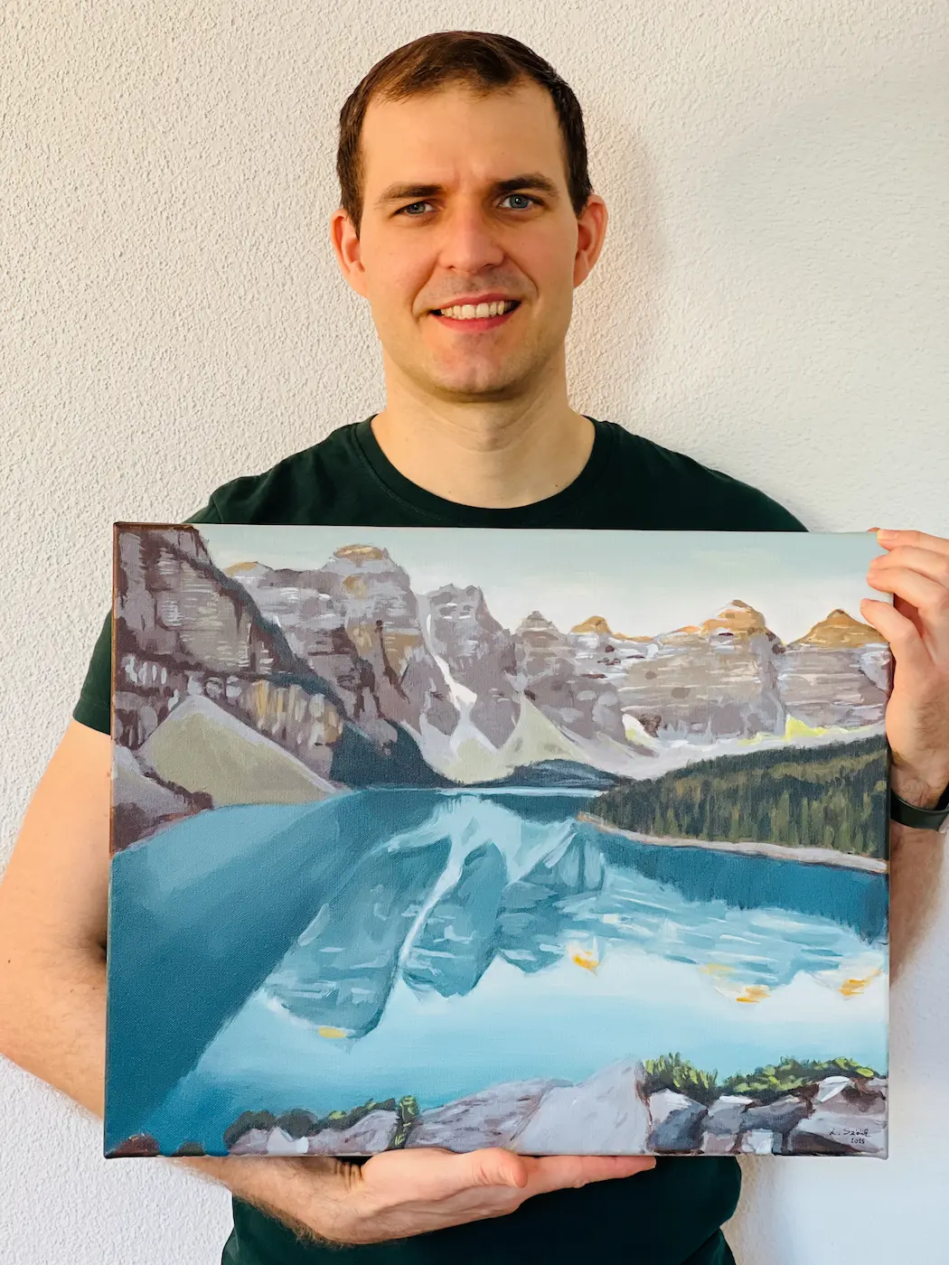 Detail of Where the lake meets mountains